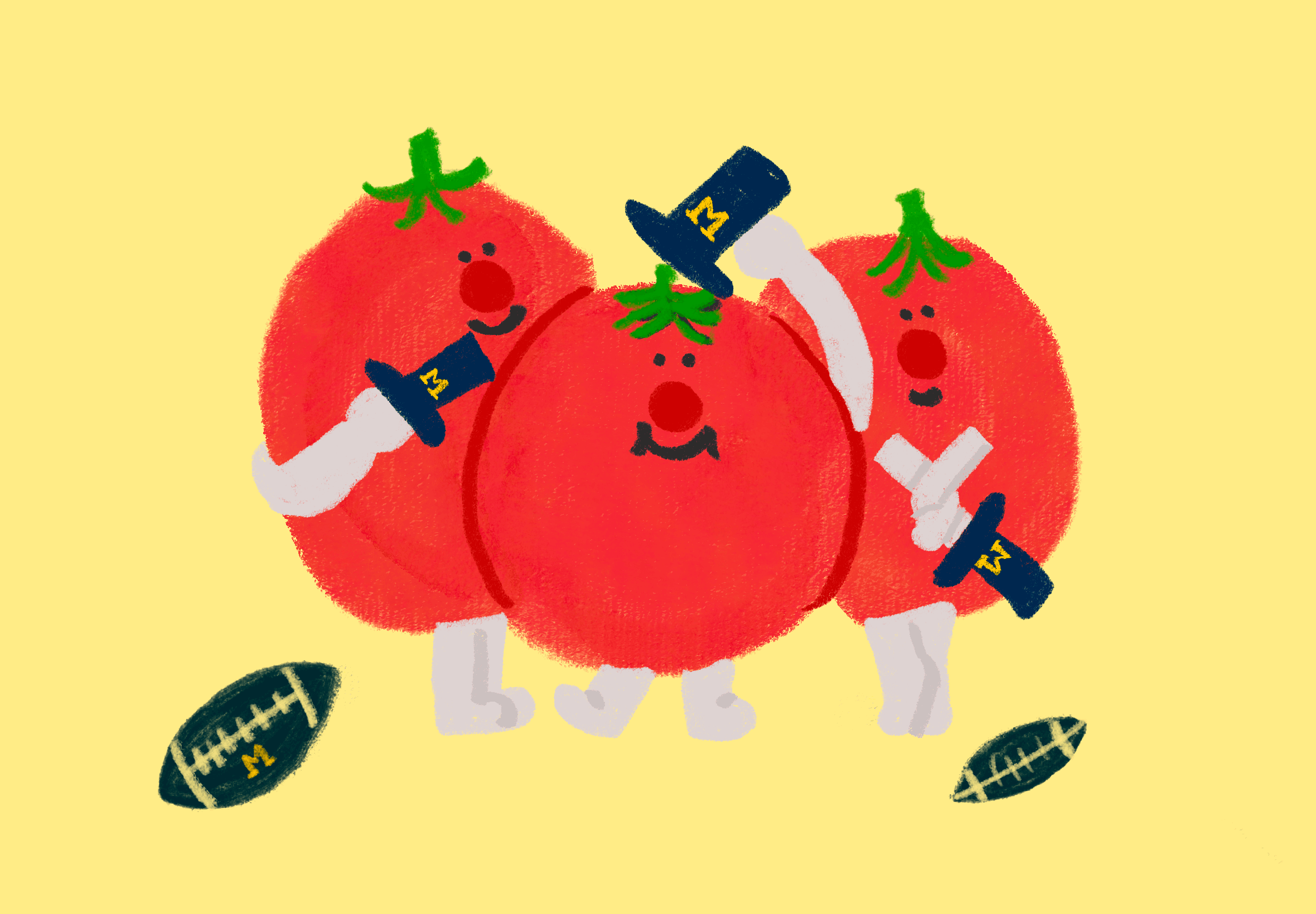 Shy Tomatoes — illustration