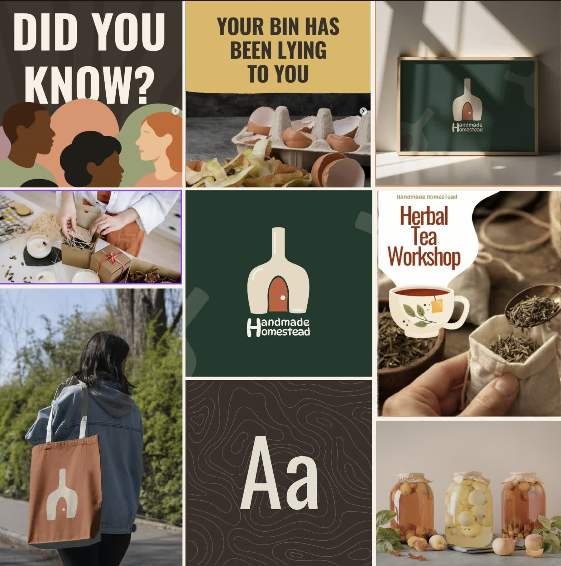 Brand applications mood board